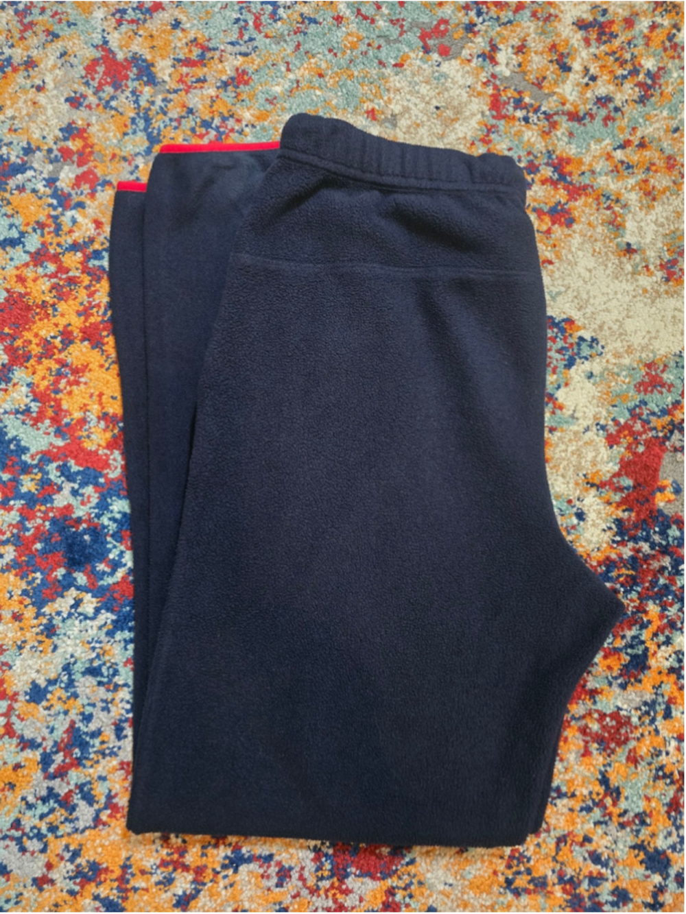 Patagonia Synchilla Snap-T Fleece Pants Navy Blue Red Men's L Large 56675 FA17